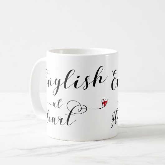 English At Heart Tasse, England Kaffeetasse (Vorderseite Links)