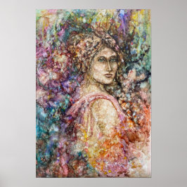 English Bloom Print Poster