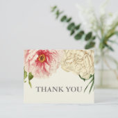 English Blooms Vielen Dank Postkarte (Stehend Vorderseite)