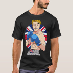 English Boxer United Kingdom Flag UK Boxin T-Shirt