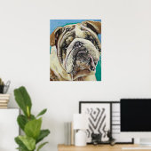 English Bull Dog Poster (Heimbüro)