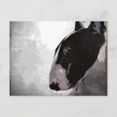 English Bull Terrier Art Postkarte (Vorderseite)