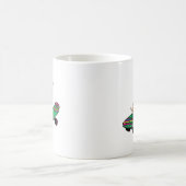 English Bull Terrier auf einem Skateboard Kaffeetasse (Mittel)