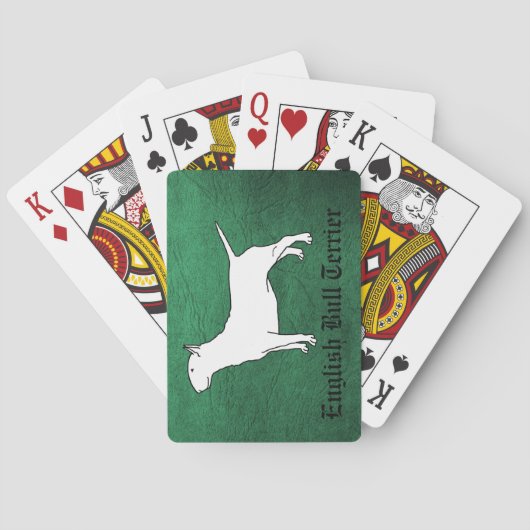 English Bull Terrier Bicycle Playing Cards Spielkarten (Rückseite)