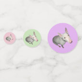 English Bull Terrier, Bone, Heart und Paw Print Konfetti (Vorderseiten)