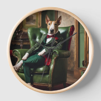 English Bull Terrier Clock Uhr