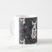 English Bull Terrier Coffee Mug | Cute Dog Lover Kaffeetasse (Vorderseite Links)
