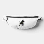 English Bull Terrier Dog Christmas Lights Bauchtasche (Ablage )