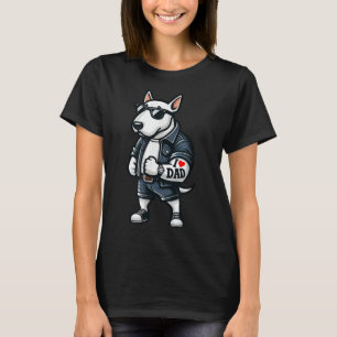 English Bull Terrier I Liebe Vater Funny Dog Tatto T-Shirt