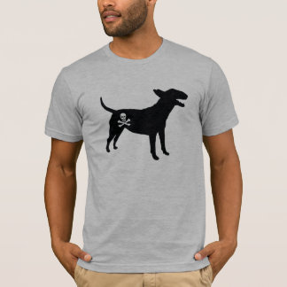 English Bull Terrier / Jolly Roger Pirate Flag Tee