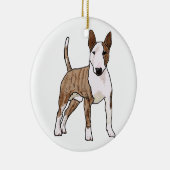 English Bull Terrier Keramik Ornament (Rechts)
