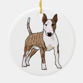 English Bull Terrier Keramik Ornament (Hinten)