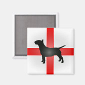 English Bull Terrier Kühlschrankmagnet (Vorderseite/Rückseite)