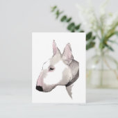 English Bull Terrier Postcard Postkarte (Stehend Vorderseite)