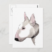 English Bull Terrier Postcard Postkarte (Vorne/Hinten)