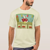 English Bull Terrier Tiki Bar T-Shirt (Vorderseite)