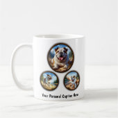 English Bulldog 6-Image Coffee Tasse Design (Links)