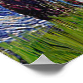 English Bulldog 8 - Starry Night Poster (Ecke)