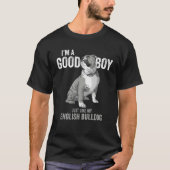 English bulldog  adorable bulldog  slogan dog dad T-Shirt (Vorderseite)