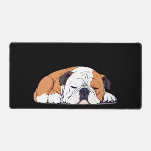 English Bulldog Adorable Süße Tier Schlafruhe Schreibtischunterlage