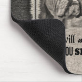 English Bulldog art, wenn alles versage Zitat Mousepad (Ecke)