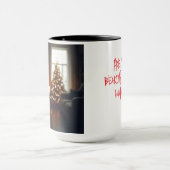 English Bulldog Bearing Leckerei Weihnachtskaffee  Tasse (Zentrum)