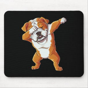 English Bulldog Boys Dab Dance Puppy Lover Mousepad