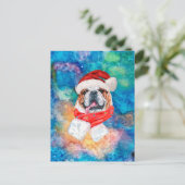 English Bulldog Breed Dog Weihnachten (Stehend Vorderseite)