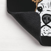 English Bulldog Bunny Dog Lover Eigentümer Männer Mousepad (Ecke)