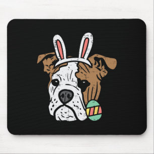 English Bulldog Bunny Dog Lover Eigentümer Männer Mousepad