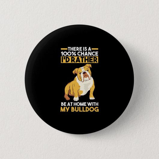 English Bulldog Button (Vorderseite)
