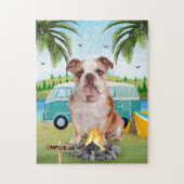 English Bulldog Camping Puzzle (Vertikal)