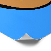 English Bulldog Cartoon Poster (Ecke)