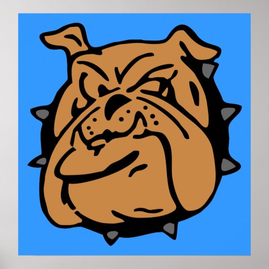 English Bulldog Cartoon Poster (Vorne)