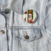 English Bulldog Christmas Button (Beispiel)