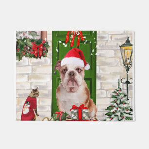 English Bulldog Christmas Fußmatte