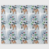 English Bulldog Christmas Geschenkpapier (Flach)