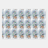 English Bulldog Christmas Geschenkpapier Set (Vorderseite)