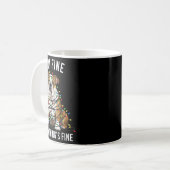 English Bulldog Christmas I'm Fine Everything Is F Kaffeetasse (Vorderseite Links)