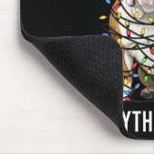 English Bulldog Christmas I'm Fine Everything Is F Mousepad (Ecke)