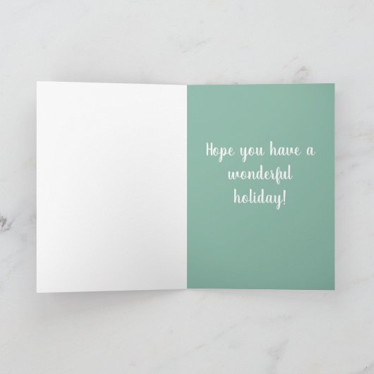 English Bulldog Christmas Karte (Innenseite)