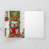 English Bulldog Christmas Karte (Innenseite)