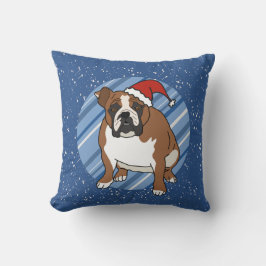 English Bulldog Christmas Kissen