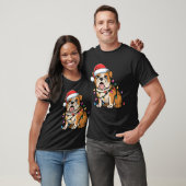 English Bulldog Christmas Lights Xmas Hunde Gesche T-Shirt (Unisex)