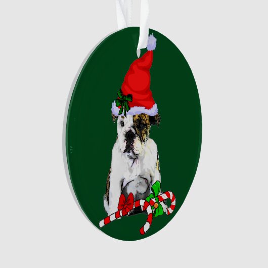 English Bulldog Christmas Ornament (Vorderseite)