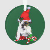 English Bulldog Christmas Ornament (Rückseite)