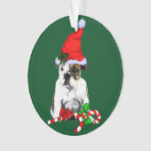 English Bulldog Christmas Ornament (Vorderseite)