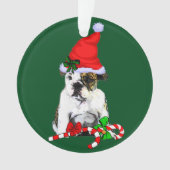 English Bulldog Christmas Ornament (Vorderseite)