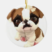 English Bulldog Christmas Ornament (Vorne)