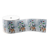 English Bulldog Christmas Ripsband (Spule)
